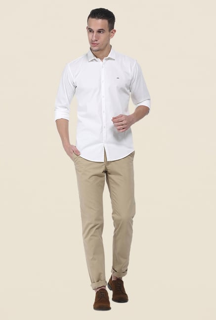 Basics White Solid Shirt Basics White Solid Shirt