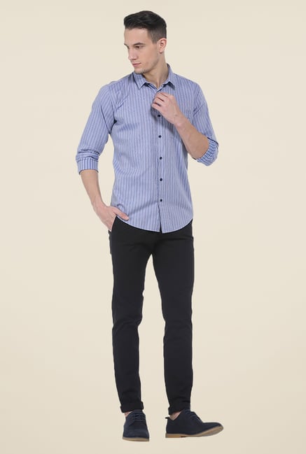 Basics Blue Striped Shirt Basics Blue Striped Shirt