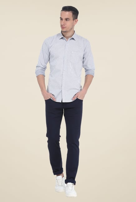 Basics Blue Checks Shirt Basics Blue Checks Shirt