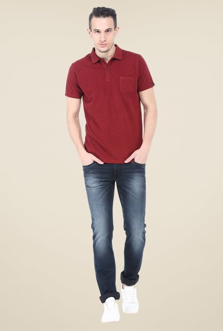 Basics Red Polo T Shirt Basics Red Polo T Shirt