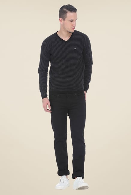 Basics Black Striped T Shirt Basics Black Striped T Shirt