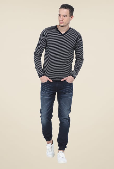 Basics Navy Striped T Shirt Basics Navy Striped T Shirt