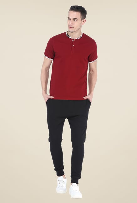Basics Black Solid Joggers Basics Black Solid Joggers