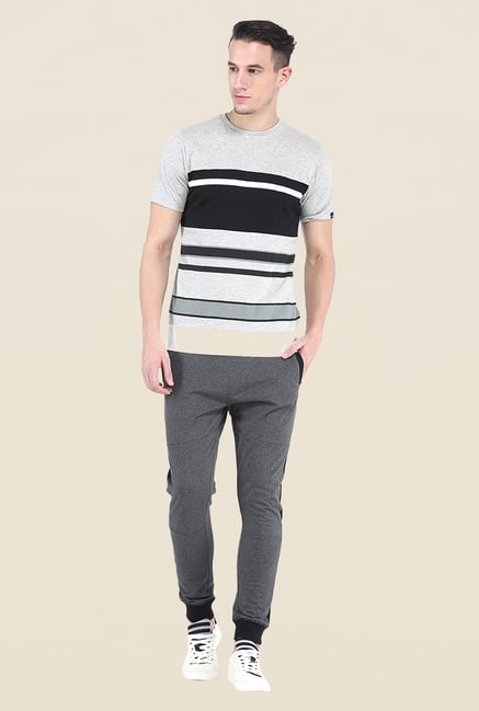 Basics Grey Textured Joggers Basics Grey Textured Joggers