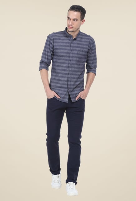 Basics Navy Striped Shirt Basics Navy Striped Shirt