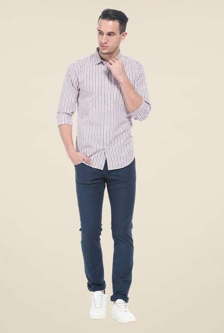 Basics Red Striped Shirt Basics Red Striped Shirt