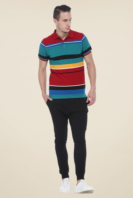 Basics Multicolor Polo T Shirt Basics Multicolor Polo T Shirt