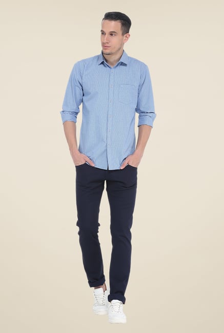 Basics Blue Checks Shirt Basics Blue Checks Shirt