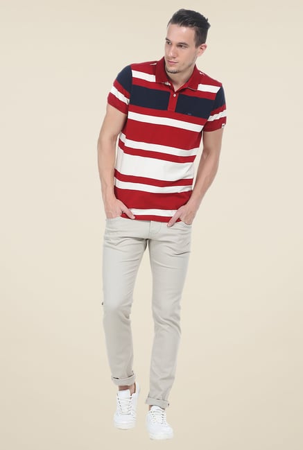 Basics Red Polo T Shirt Basics Red Polo T Shirt