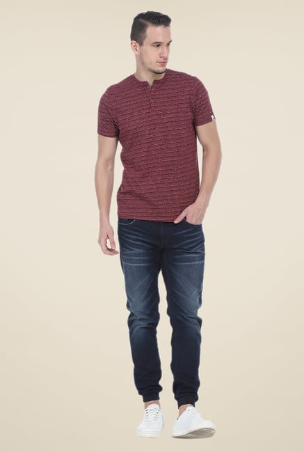 Basics Red Printed T Shirt Basics Red Printed T Shirt