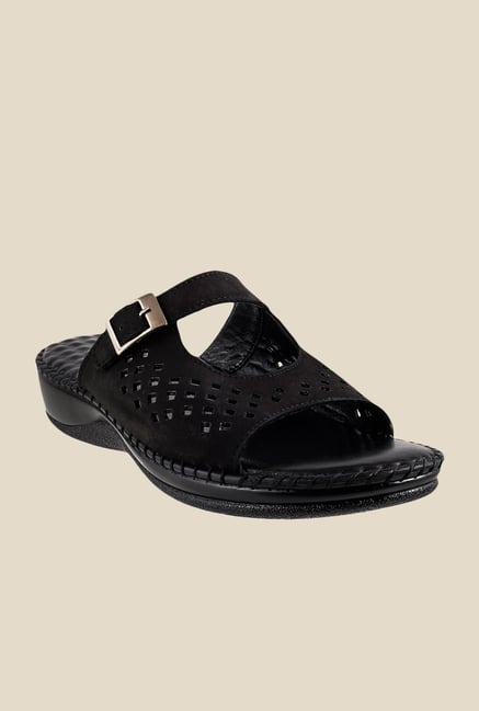 Mochi Black Wedge Heeled Sandals Mochi Black Wedge Heeled Sandals