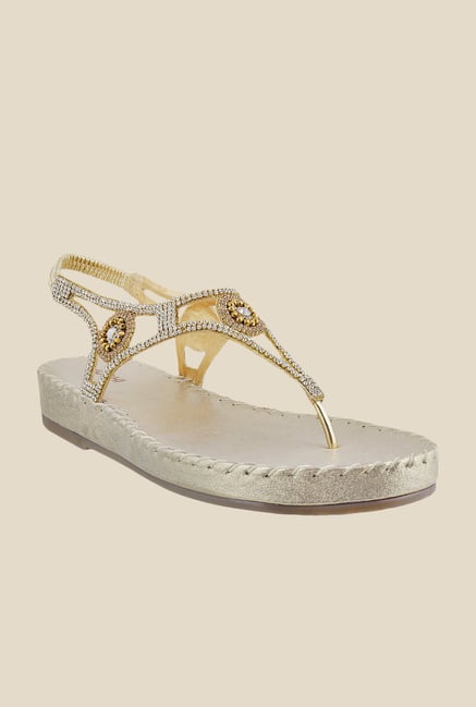 Mochi Golden Sling Back Sandals Mochi Golden Sling Back Sandals