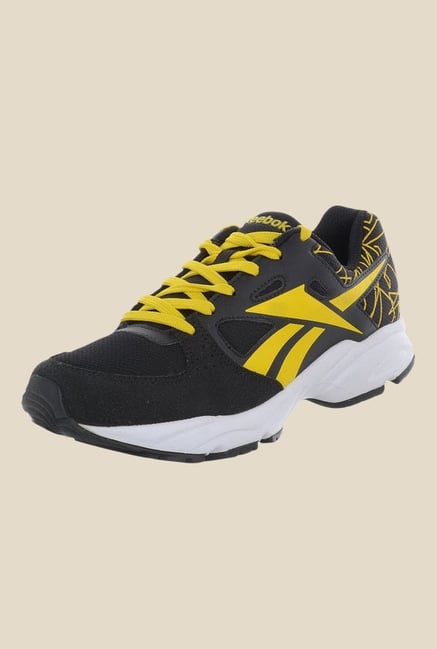 Reebok Tech Speed LP Black & Yellow Running Shoes Reebok Tech Speed LP Black & Yellow Running Shoes