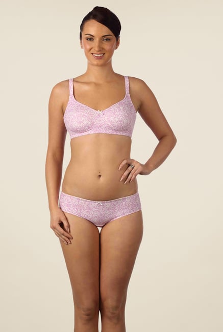 Triumph Pink Printed Minimizer Bra Triumph Pink Printed Minimizer Bra