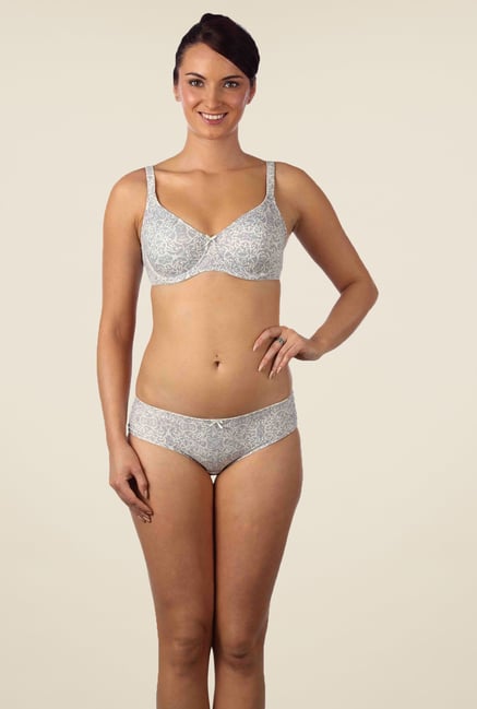 Triumph Grey Printed Minimizer Bra Triumph Grey Printed Minimizer Bra