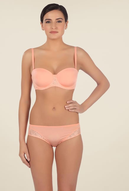 Triumph Peach Lace Seamless Bra Triumph Peach Lace Seamless Bra
