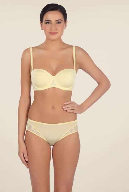 Triumph Yellow Lace Seamless Bra Triumph Yellow Lace Seamless Bra