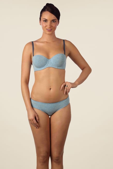 Triumph Blue Solid Seamless Bra Triumph Blue Solid Seamless Bra