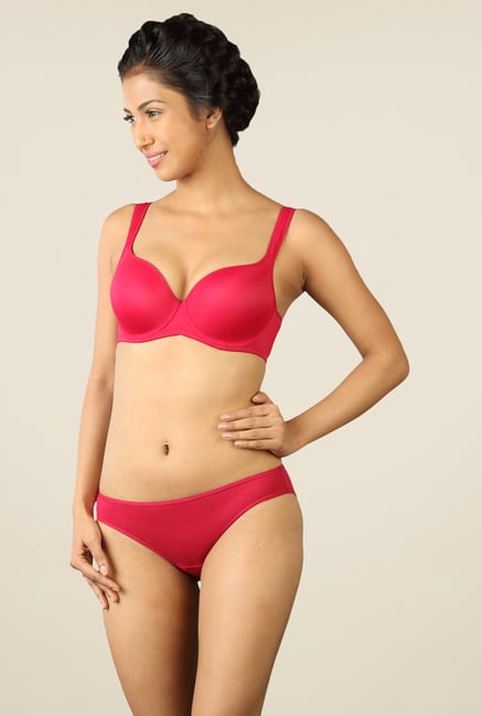 Triumph Pink Solid Seamless Bra Triumph Pink Solid Seamless Bra