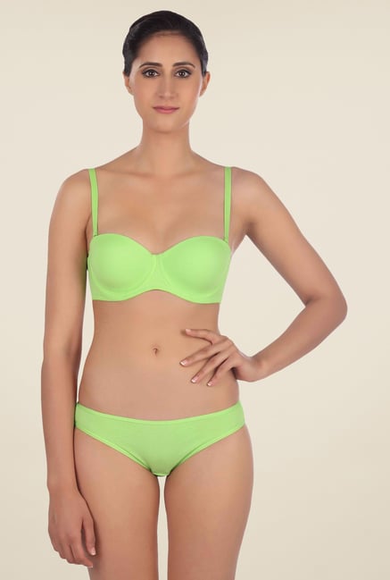 Triumph Green Solid Seamless Bra Triumph Green Solid Seamless Bra