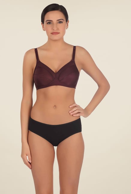 Triumph Burgundy Solid Seamless Bra Triumph Burgundy Solid Seamless Bra
