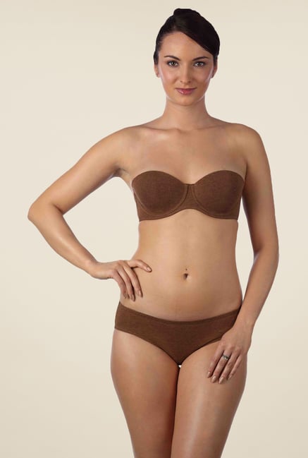 Triumph Brown Solid Seamless Bra Triumph Brown Solid Seamless Bra