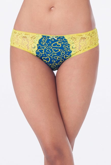 PrettySecrets Blue Heart "Cozy Comfort" Cotton Bikini PrettySecrets Blue Heart "Cozy Comfort" Cotton Bikini