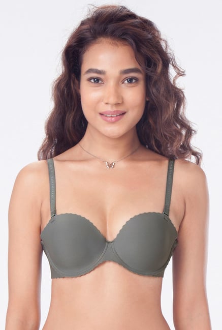 PrettySecrets Grey Padded Seamless Bra PrettySecrets Grey Padded Seamless Bra