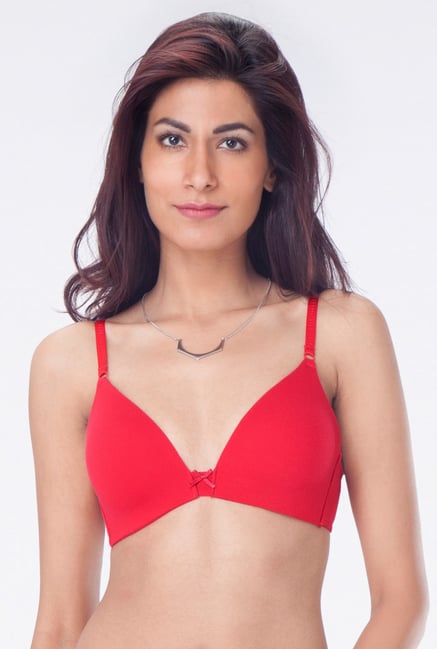 PrettySecrets Red Padded Plunge Bra PrettySecrets Red Padded Plunge Bra