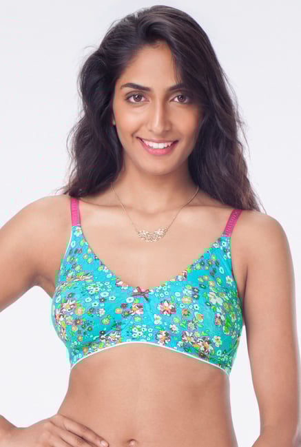 PrettySecrets Turquoise Padded Seamless Bra PrettySecrets Turquoise Padded Seamless Bra