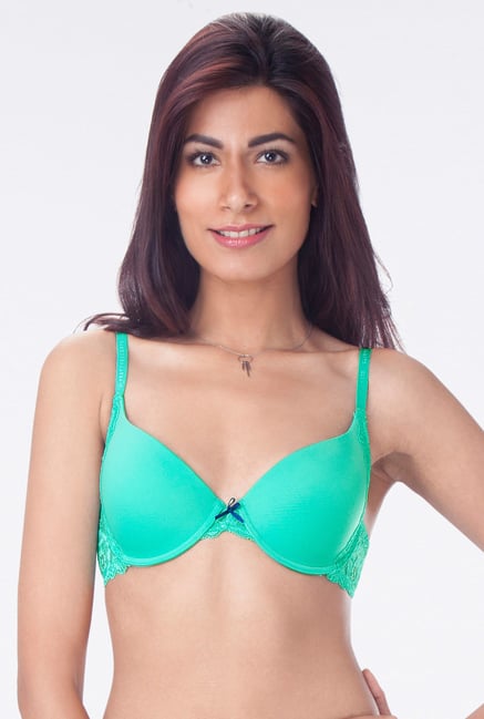 PrettySecrets Green Padded Seamless Bra PrettySecrets Green Padded Seamless Bra