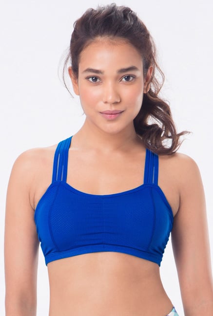PrettySecrets Blue Padded Sports Bra PrettySecrets Blue Padded Sports Bra