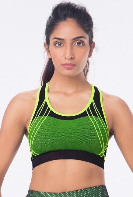PrettySecrets Lime Padded Racerback Sports Bra PrettySecrets Lime Padded Racerback Sports Bra