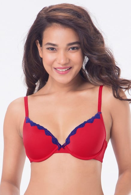 PrettySecrets Red Padded Plunge Bra PrettySecrets Red Padded Plunge Bra