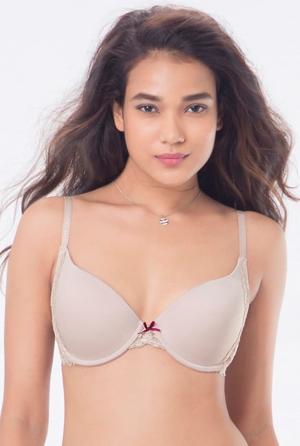 PrettySecrets Beige Padded Seamless Bra PrettySecrets Beige Padded Seamless Bra