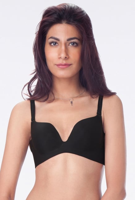 PrettySecrets Black Padded Seamless Bra PrettySecrets Black Padded Seamless Bra
