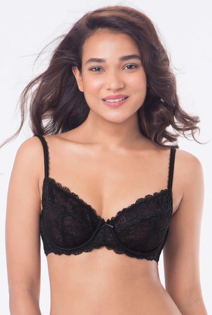 PrettySecrets Black Non-Padded Minimizer Bra PrettySecrets Black Non-Padded Minimizer Bra
