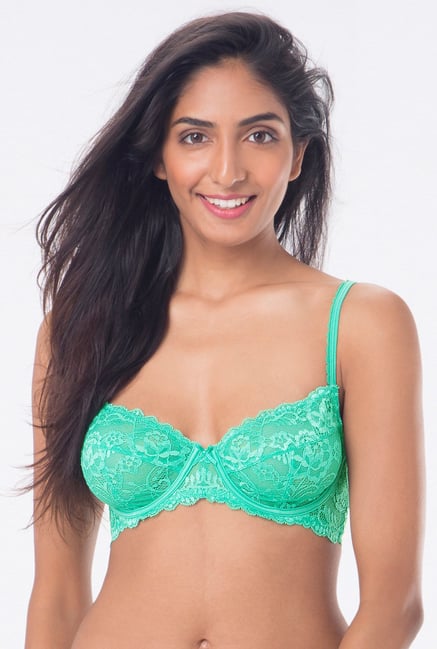 PrettySecrets Green Non-Padded Minimizer Bra PrettySecrets Green Non-Padded Minimizer Bra