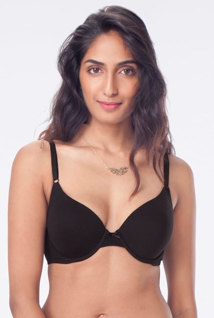 PrettySecrets Black Padded Plunge Bra PrettySecrets Black Padded Plunge Bra