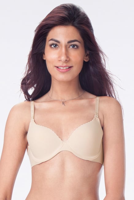 PrettySecrets Beige Padded Seamless Bra PrettySecrets Beige Padded Seamless Bra