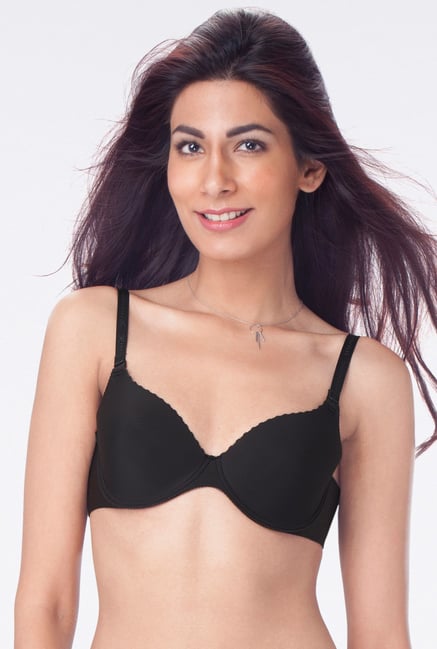 PrettySecrets Black Padded Seamless Bra PrettySecrets Black Padded Seamless Bra