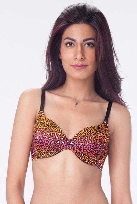 PrettySecrets Multicolor Padded Seamless Bra PrettySecrets Multicolor Padded Seamless Bra