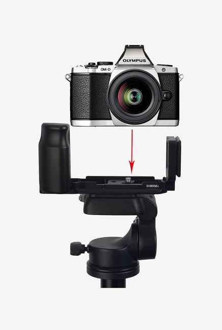 Neewer Quick Release L-Plate Bracket Hand Grip (Black) Neewer Quick Release L-Plate Bracket Hand Grip (Black)