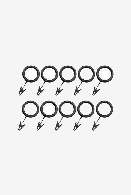 Source Global rr402 10-Pack Curtain Clip Rings (Black) Source Global rr402 10-Pack Curtain Clip Rings (Black)