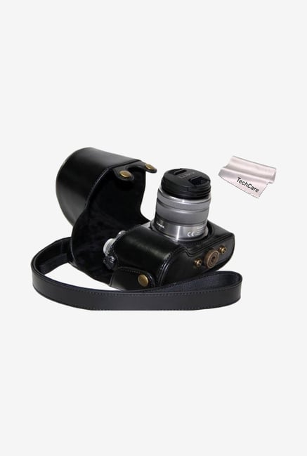 TechCare Leather Camera Case for Lumix DMC-GX7 (Black) TechCare Leather Camera Case for Lumix DMC-GX7 (Black)