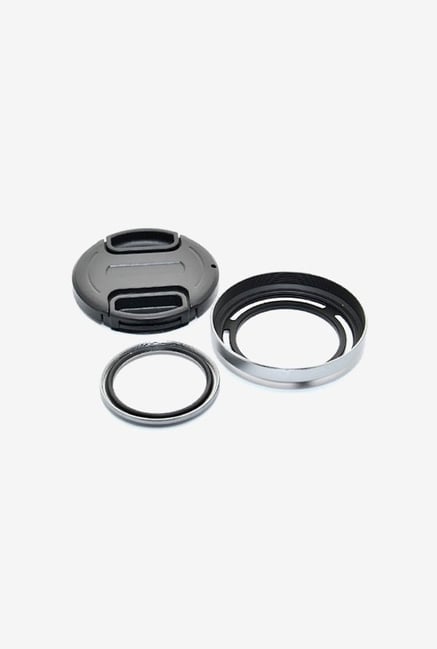 JJC LH-X20GS Lens Hood Shade and Lens Adapter (Black/Silver) JJC LH-X20GS Lens Hood Shade and Lens Adapter (Black/Silver)