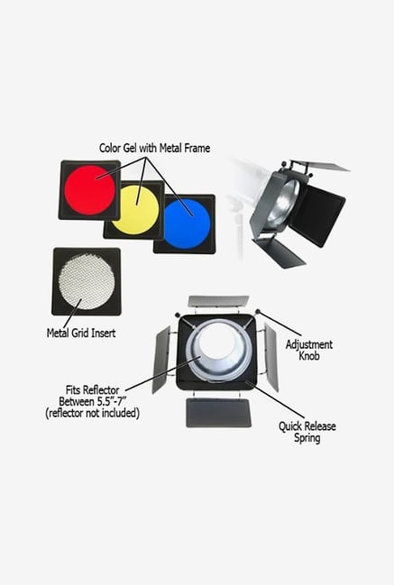 Fotodiox 11-U-Barndoor-Elinchrom Fotodiox Barndoor Kit Fotodiox 11-U-Barndoor-Elinchrom Fotodiox Barndoor Kit