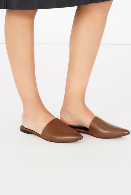 Warehouse Brown Mule Sandals Warehouse Brown Mule Sandals