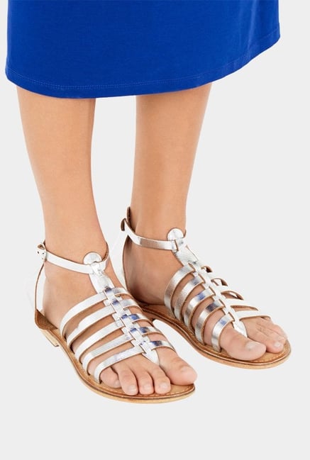 Warehouse Silver Gladiator Sandals Warehouse Silver Gladiator Sandals