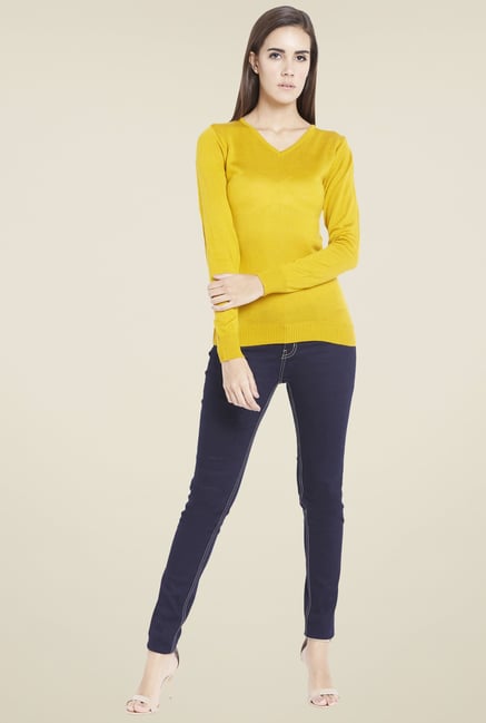 Globus Vibrant Yellow Solid Sweatshirt Globus Vibrant Yellow Solid Sweatshirt